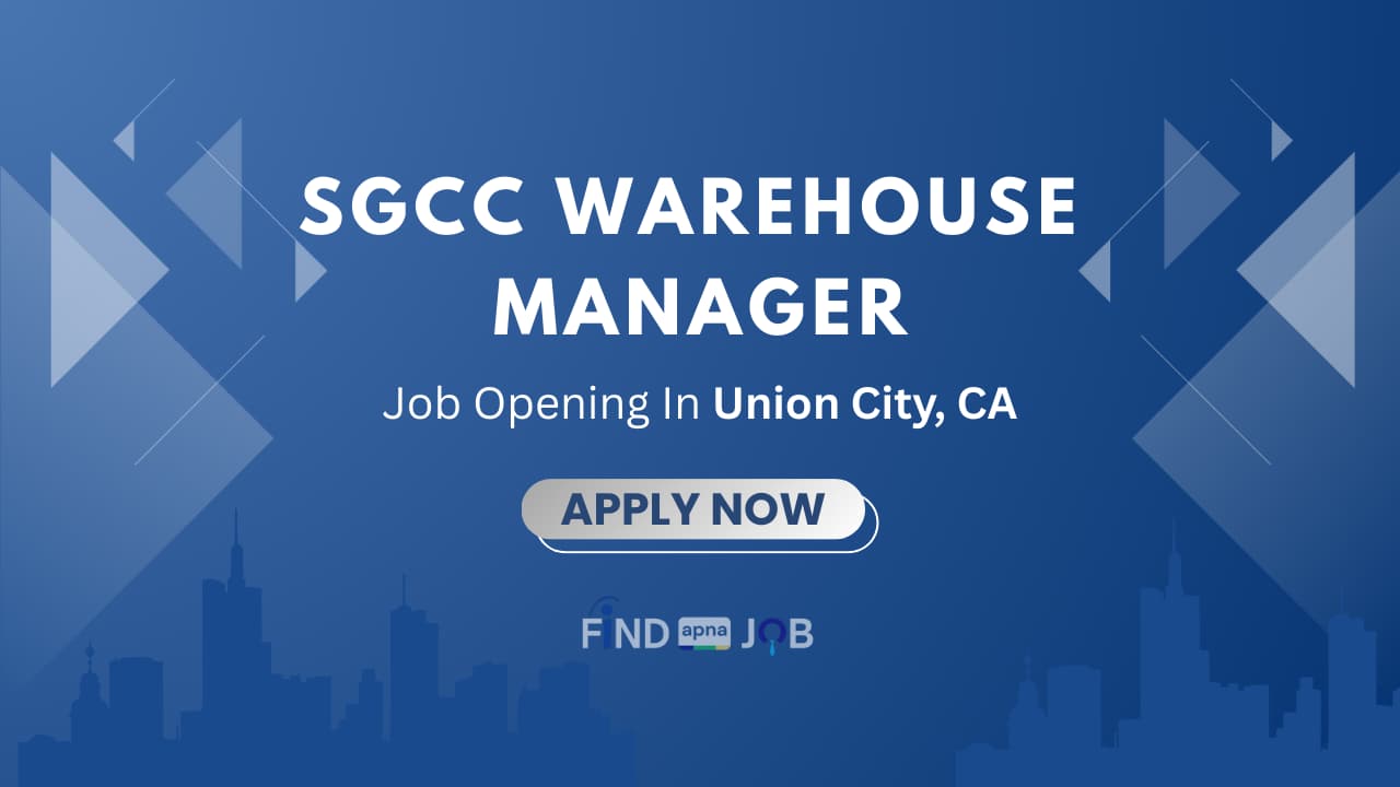 SGCC Warehouse Manager- Fairfield Job