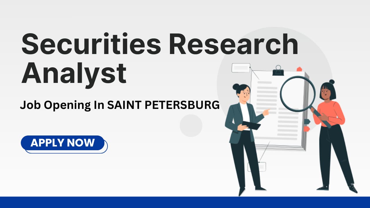 Securities Research Analyst Job