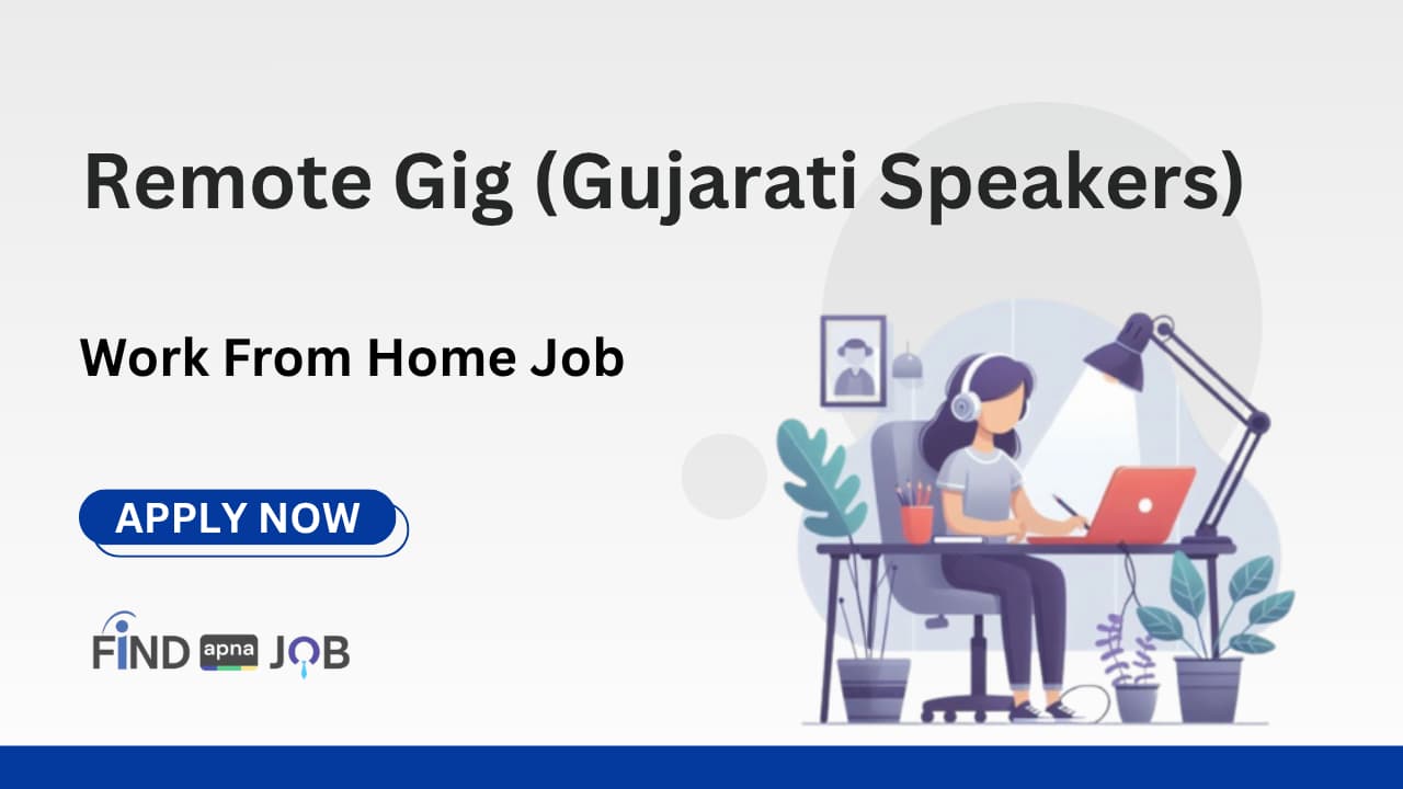 Remote Gig (Gujarati Speakers)